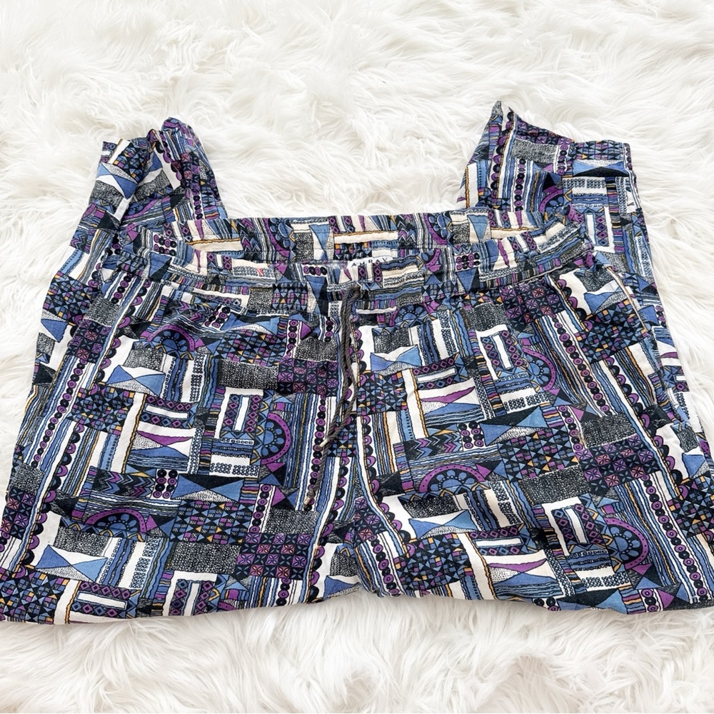 AMRAV Colorful Geometric Print Pants